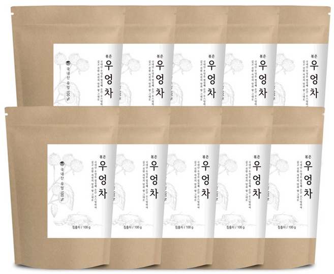 자연지애 저온 로스팅으로 껍질째 볶은 우엉차 / 100% 국내산 우엉, 10개, 100g