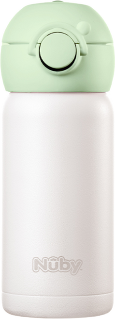 누비 스텐 원터치 물병 어린이 보온보냉 텀블러, 1개, 300ml, 멜론라떼