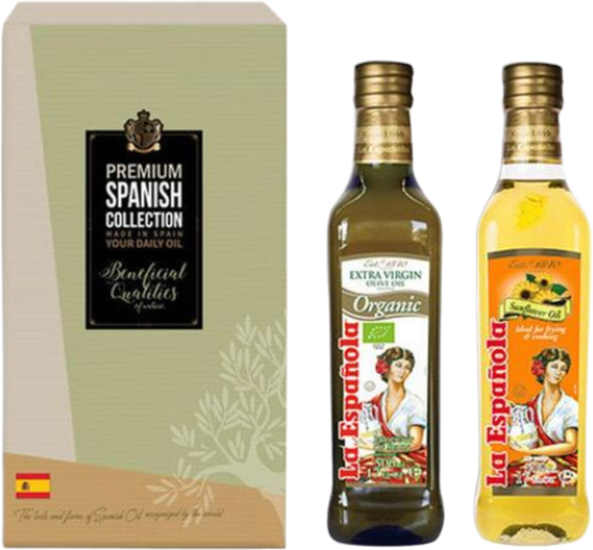 에스파뇰라 유기농 엑스트라버진 올리브오일+해바라기오일 올리브유 해바라기유 선물세트, 1개