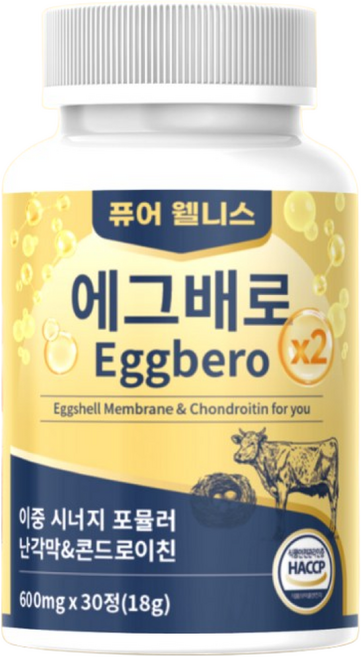 에그배로 난각막 분말 소연골 콘드로이친, 6세트, 30정