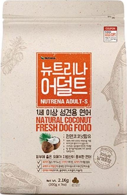 뉴트리나 사료, 2.1kg, 4개, 연어