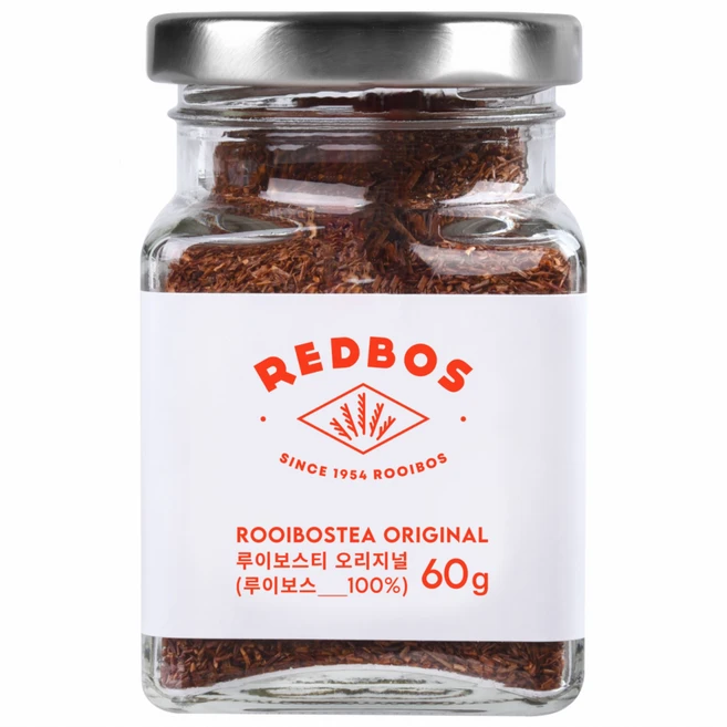 레드보스 루이보스 원료 임산부 허브차 유리병, 60g, 1개입, 1개 - 쿠팡