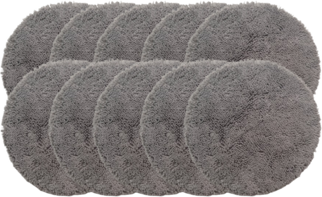 비브랜드 유리창 로봇청소기 전기종 호환 극세사 걸레 회색 10개입 5SET, 10개