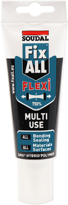 수달 픽스올 실리콘 플렉시 백색 고탄성 방수 틈새 크랙 보수 냄새없는 강력접착실리콘 튜브형 125ml, 1개