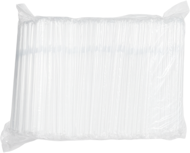 제이디팩 자바라 빨대 7*240mm 투명 개별포장 500개 3000개 10000개, 1세트, 500개입