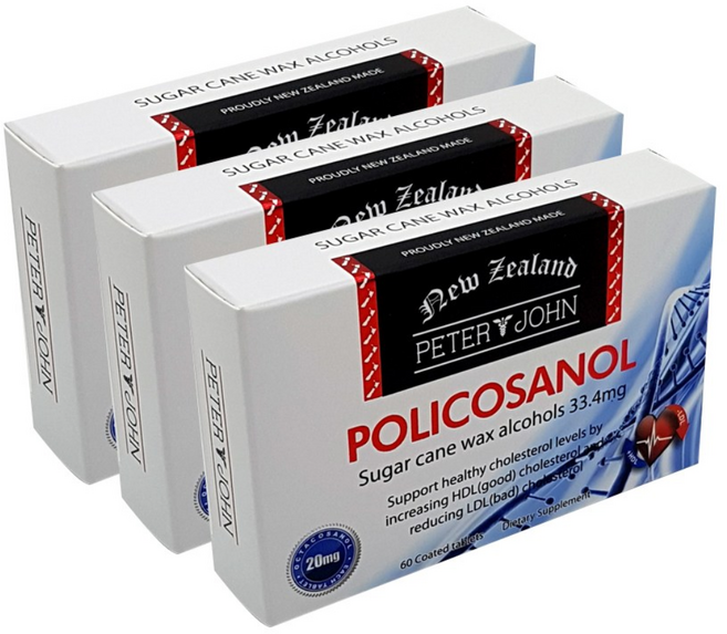 뉴질랜드 피터앤존 폴리코사놀 33.4mg 옥타코사놀20mg 180캡슐, 180정