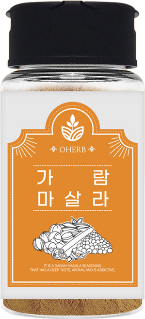 가람마살라 40g 카레 파우더 소스 대형 카레향신료 인도향신료 매운향신료, 1개