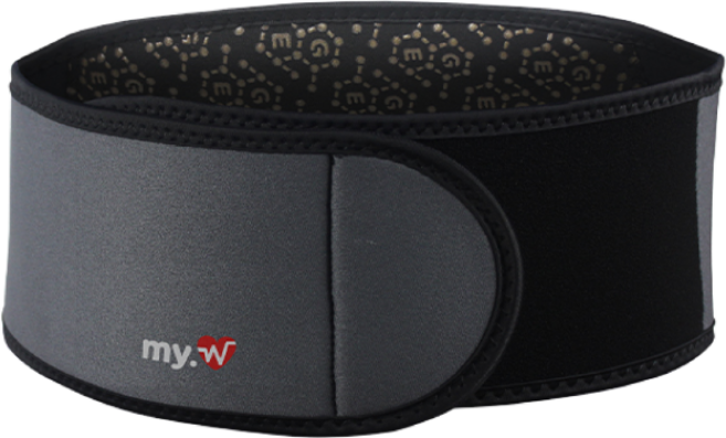 마이웰 게르마늄 충전식 전기찜질기 뜸질기 허리 배 복부 벨트 충전용 온열찜질기 MY-1302, L(32~40인치), 1개