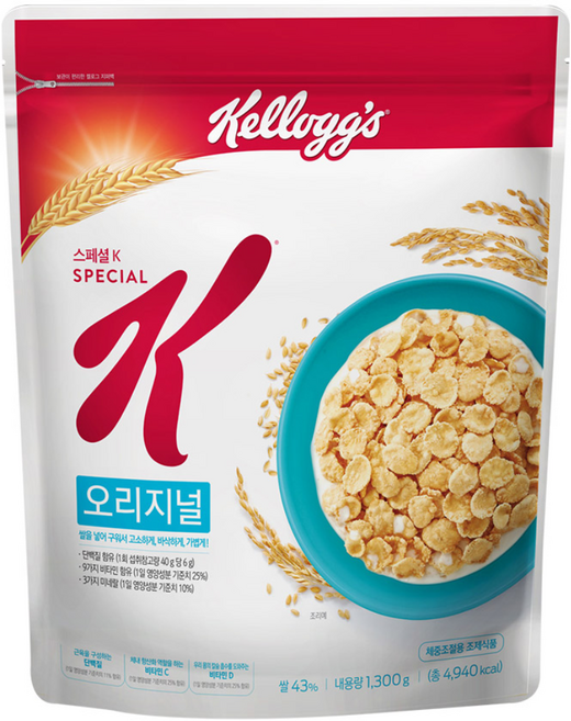 [켈로그] 스페셜K, 1.3kg, 4개
