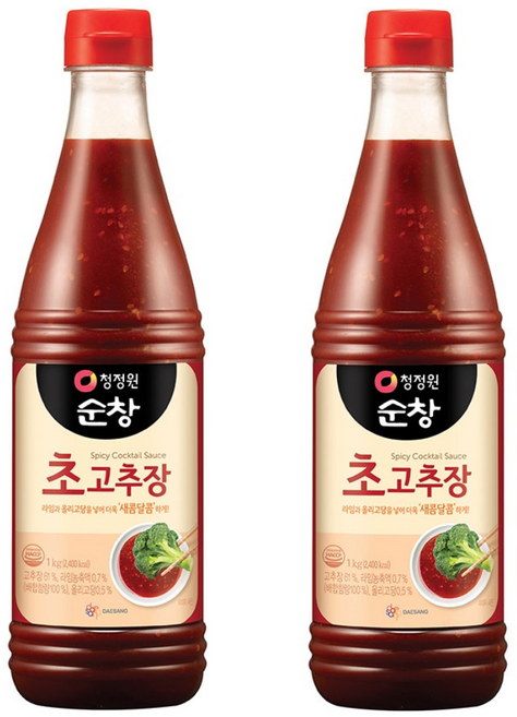 청정원순창 초고추장, 1kg, 2개