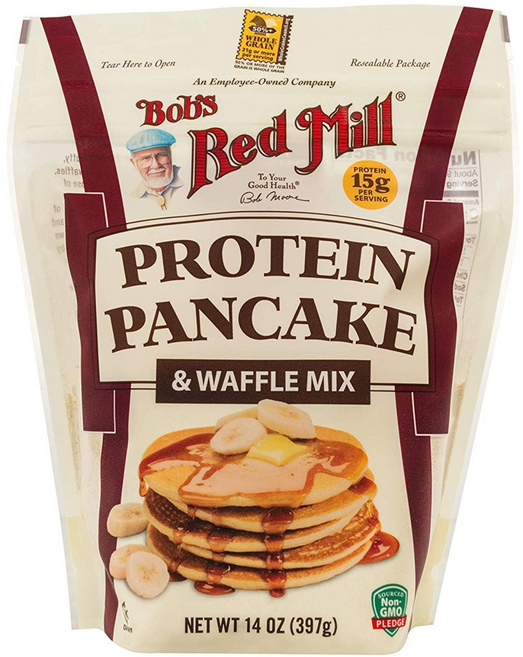 밥스레드밀 프로틴 팬케이크 & 와플 믹스 홀 그레인, 397g, 1개