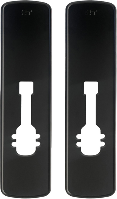 현대에이치티 보강판 푸시풀 도어락 고급형 블랙 1세트, 1개, 현대HT 보강판