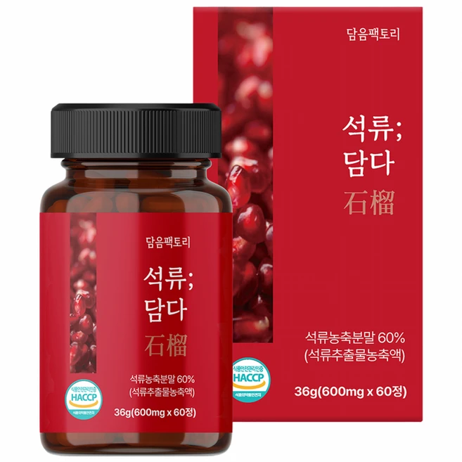 담음팩토리 석류담다 팩밸런스 포뮬러 프리미엄, 1박스, 60정 - 쿠팡