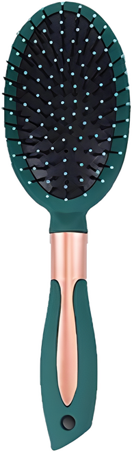 더웨일 원형 헤어 브러쉬, 1개, 다크그린