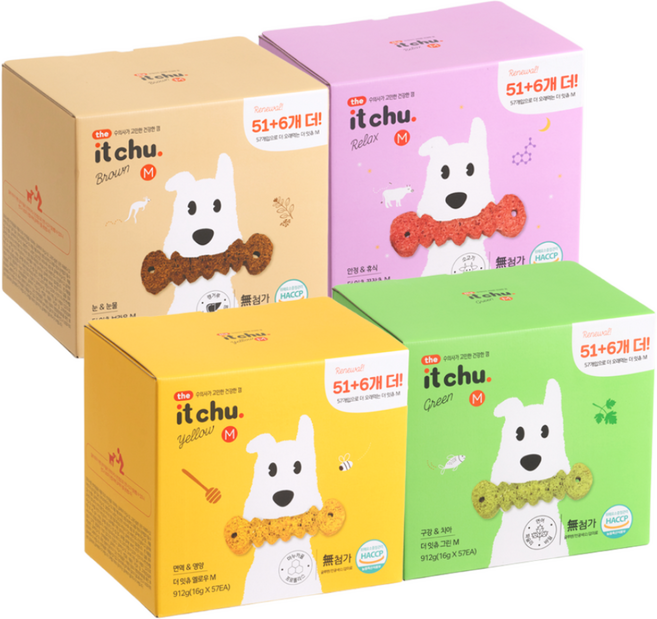 잇츄 오리지널 M 개껌 강아지 덴탈껌 치석제거 대용량 간식 57개입, 브라운 M 57개입, 912g, 1개
