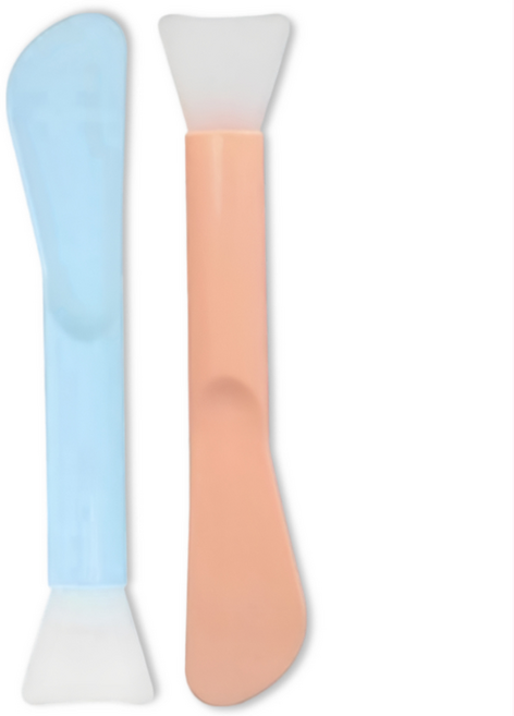 떼루와 페이스 실리콘 팩 브러쉬, 2개, 랜덤발송