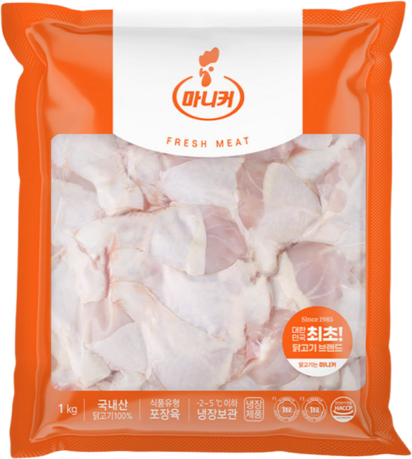 마니커 닭다리(북채) (냉장) 국내산 당일생산, 1개, 1kg