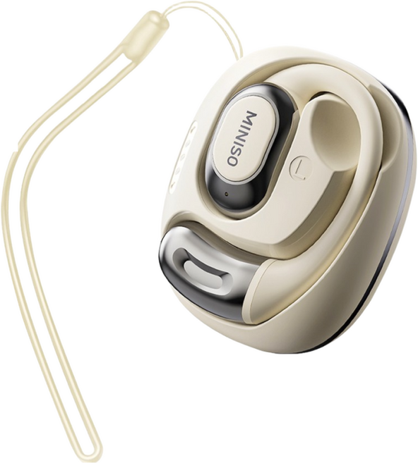 MINISO MS156 블루투스 5.4 이어폰 스포츠용 무선 오버헤드 이어폰 HiFi 스테레오, 흰색, AI 버전