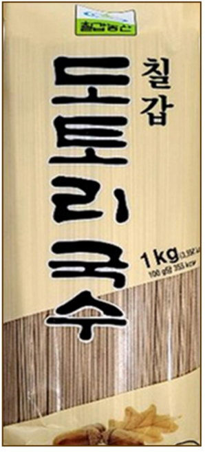 칠갑 도토리국수, 1kg, 3개