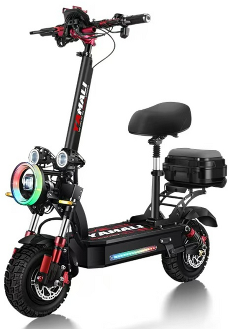 신형 전동 킥보드 깜박이 접이식 전기 스쿠터 야마리 V2 25년형 60V, 1세트, 프리, 26A 80-110km 듀얼 모터