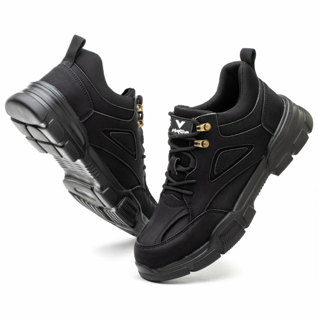 DIAS 작업화 가볍고 예쁜 발볼넓은 남녀공용 사계절 A-15 블랙