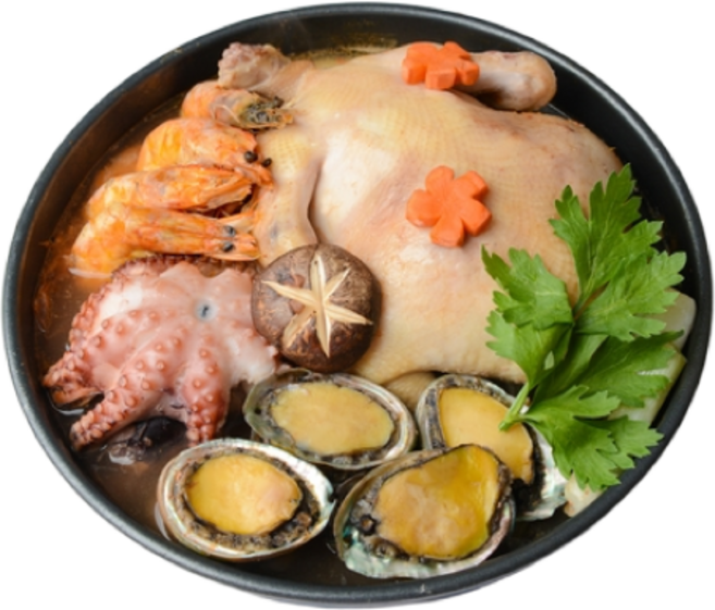 해신탕 해천탕 보양식 밀키트 캠핑 국내산 몸보신 삼계탕, 1개