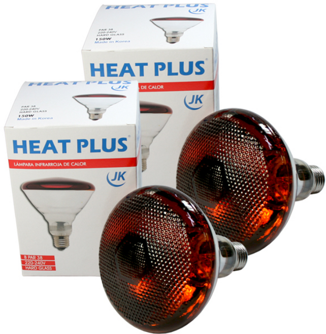 히트플러스 국산 열전구 조사기전구 IR 적외선램프 적외선전구 150W * 2개