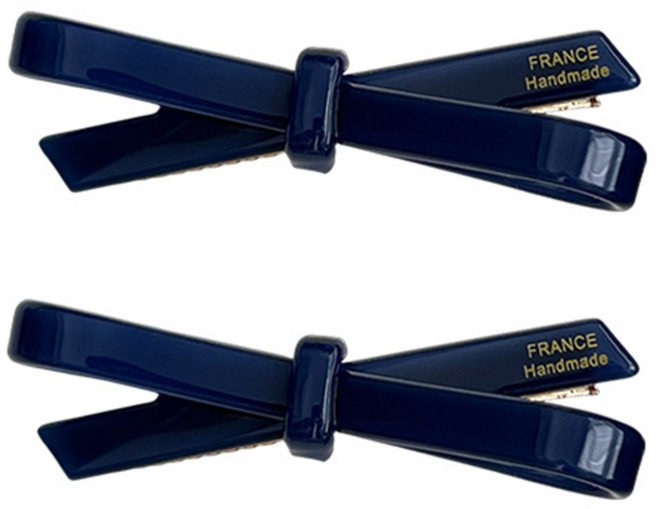 2개 세트 프렌치 클래식 보우 헤어핀 컬러 젤리색 앞머리 잔머리 클립 옆머리 클립 옆머리 오리부리 클립 이마 헤어핀 아세테이트 france handmade