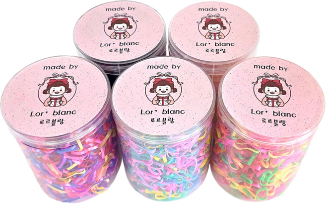 로르블랑 59컬렉션 대용량 고무줄 머리끈 1000P