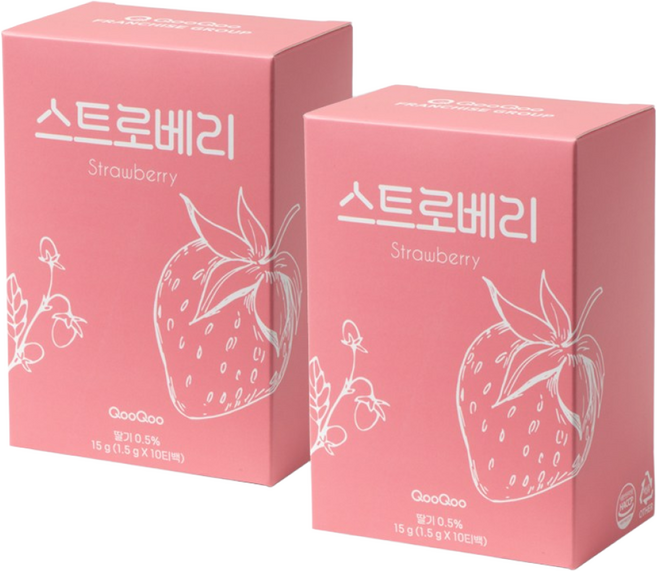 쿠우쿠우 첫사랑 스트로베리 허브차 10티백, 1개, 10개입, 8g