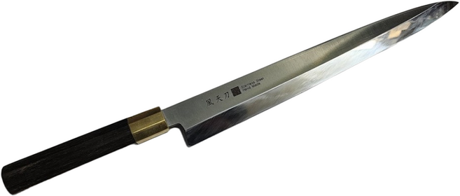 풍천도 사시미 야나기바(240mm 270mm) 회칼 금장 팔각흑단손잡이, 240mm