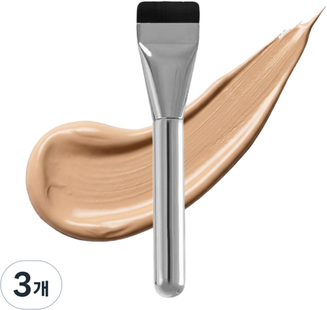 ETCM 결자국제로 초밀착 파운데이션 브러쉬, 3개, 실버