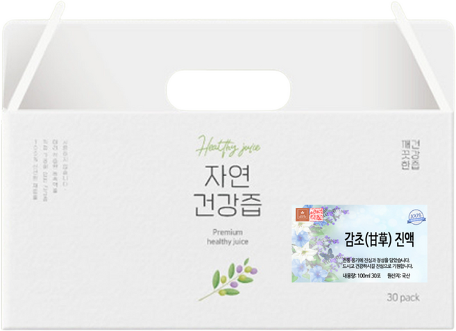 국산 감초 즙 차 건강즙 진액 엑기스 액기스 100ml 30개입, 3L, 1개