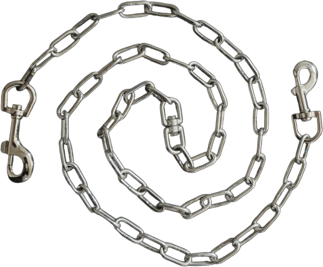 제이제이펫 스텐 개줄 리드줄 3mm 4mm 5mm 양고리 개목줄 스덴개줄 중형견 대형견, 1개