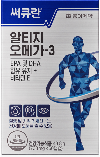 동아제약 써큐란 알티지 오메가 3 43.8g, 60정, 1개
