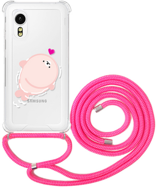 로윈 갤럭시 XCover5 G525 리틀프렌지폰5 신비키즈폰2 ZEM꾸러기폰 길이조절 도난방지 목걸이줄 휴대폰케이스