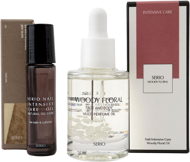 세리오 우디플로럴 페이스 바디 멀티 퍼퓸 오일 롤온 보틀 공병 세트, 1개, 30ml