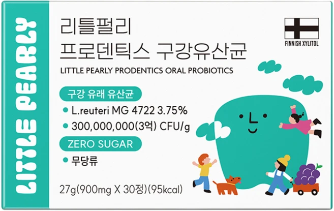리틀펄리 프로덴틱스 프리미엄 어린이 유아 구강유산균, 1박스, 27g - 쿠팡