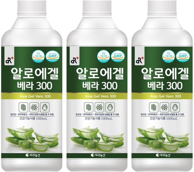 알로에겔 베라300 1000mlx3병, 1L, 3개