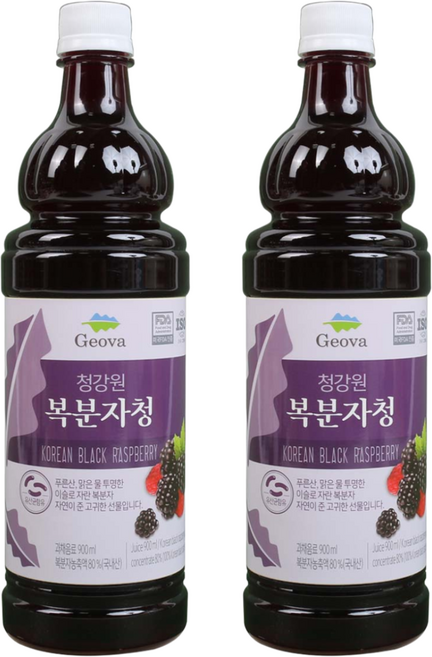 건강스토리 복분자청 엑기스, 900ml, 2개