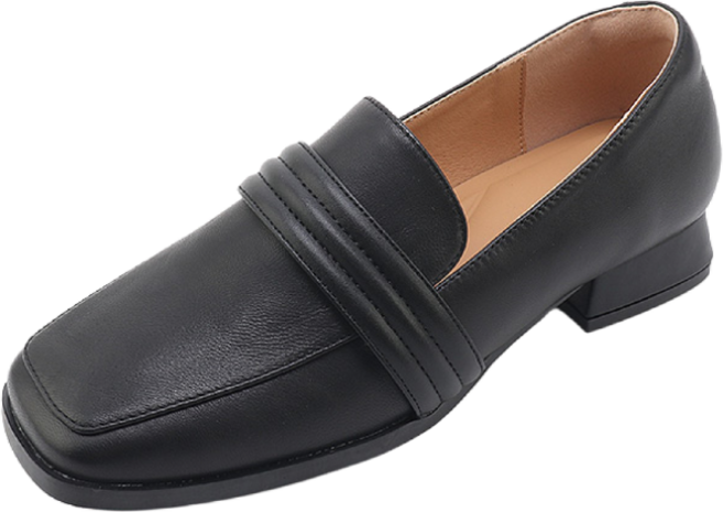 비버리힐즈폴로클럽 여성로퍼 가죽 스퀘어로퍼 미즈 여성단화