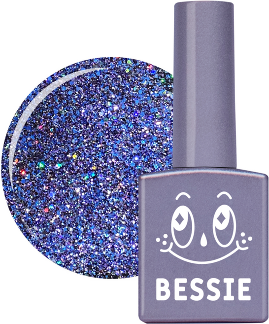 BESSIE 컬러 글리터젤 네일, GL32 미스티 바이올렛, 11ml, 1개