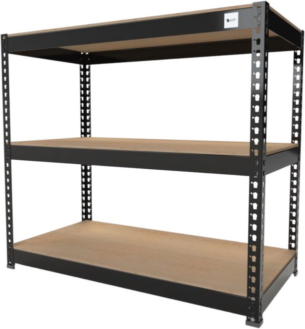 울트라랙 3단 모음 무볼트앵글 조립식앵글 선반 베란다선반 철제선반, 블랙