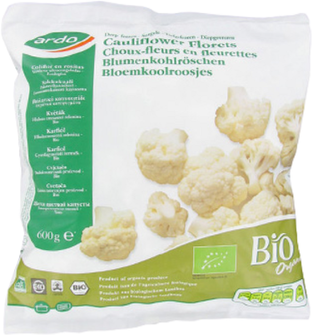 [ARDO] 냉동 유기농 콜리플라워 600g x 3팩, 3개