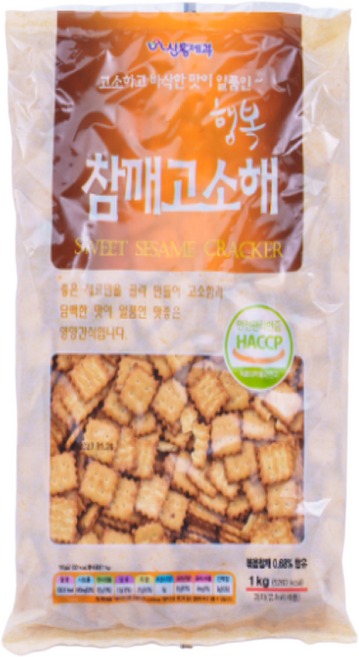 신흥제과 행복 참깨고소해 크래커, 1kg, 1개