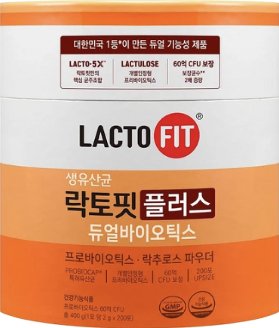 락토핏 플러스 듀얼바이오틱스 200p, 400g, 1개