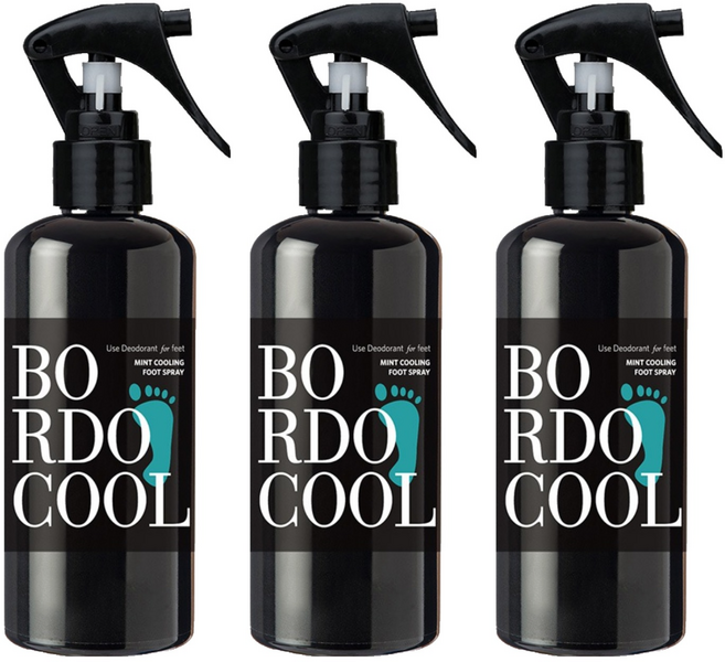 Bordo 민트 쿨링 풋 스프레이, 3개, 1개입