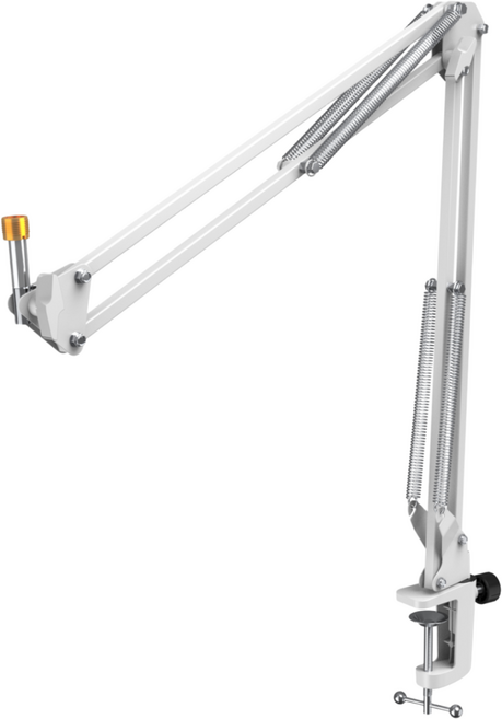 피파인 FIFINE CS1 붐암 스탠드 탁상용 암 거치대 마이크스탠드 Q6 AM8 호환, CS1 화이트, 1개