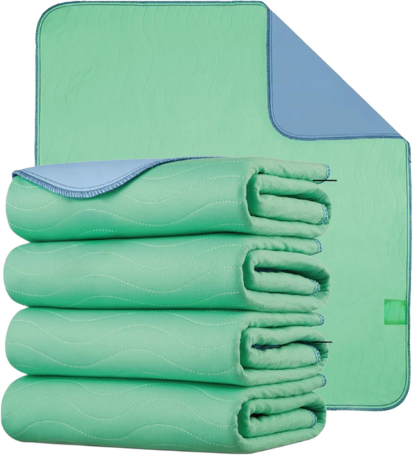 오일일 워셔블 어르신 환자용 방수패드 논슬립, 민트