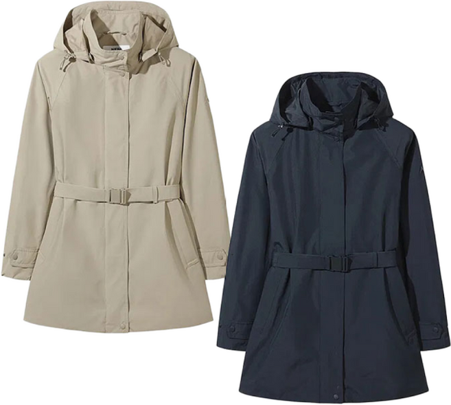 네파 네파 여성 듀라이크 방수 자켓 기능성 허리벨트 아웃도어 후드 트렌치 코트 7M20561